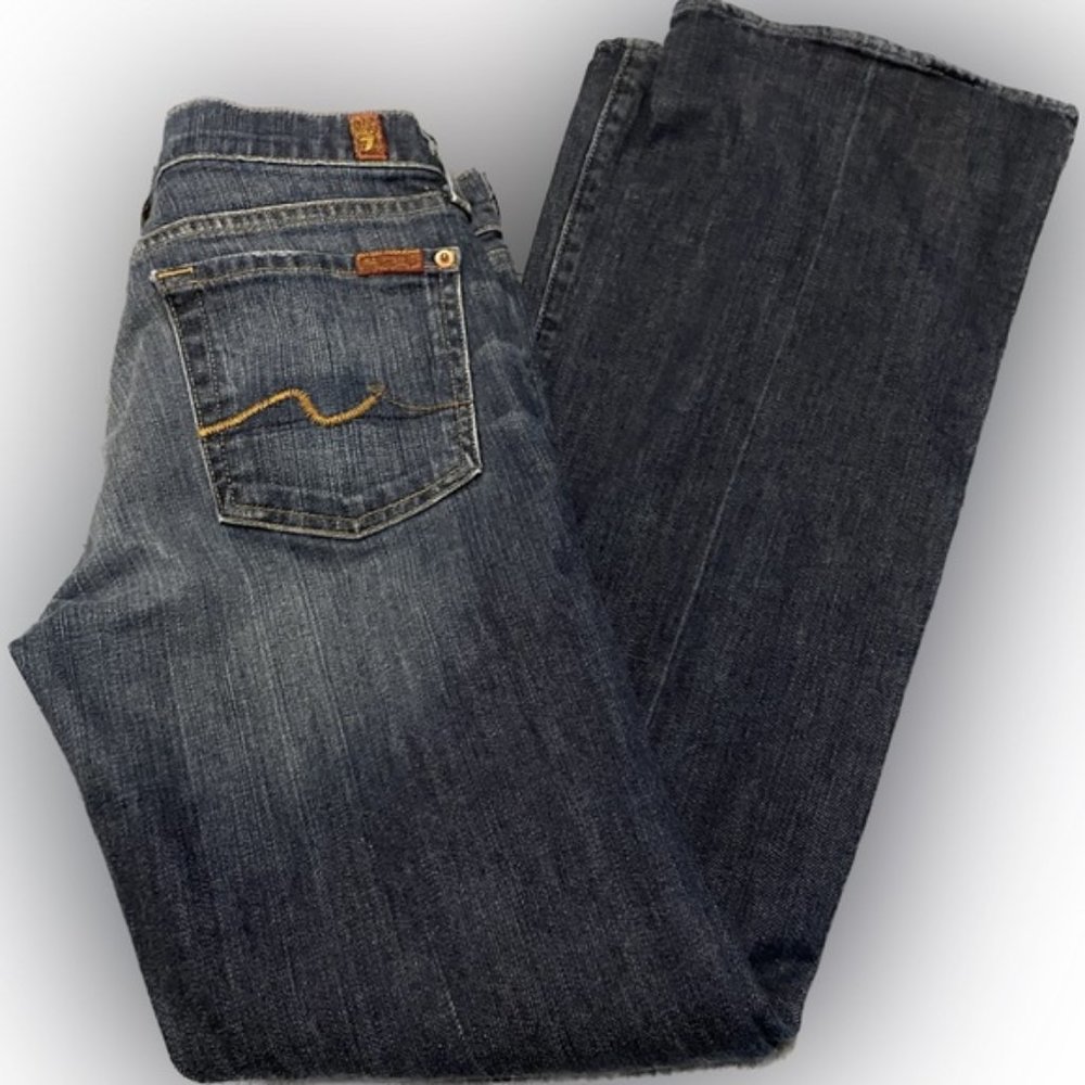 7 For All Mankind Long Bootcut Jeans - Picture 1 of 6